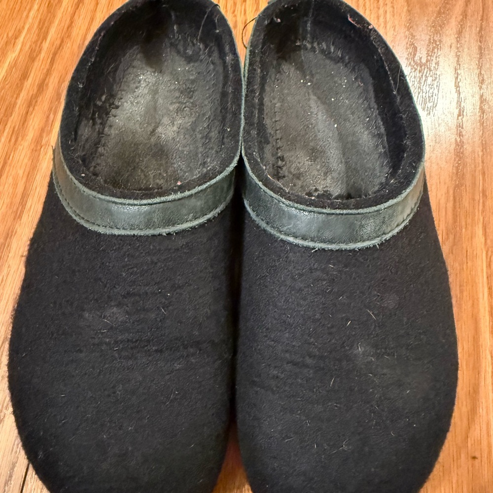 Haflinger Black GZL Wool Mules